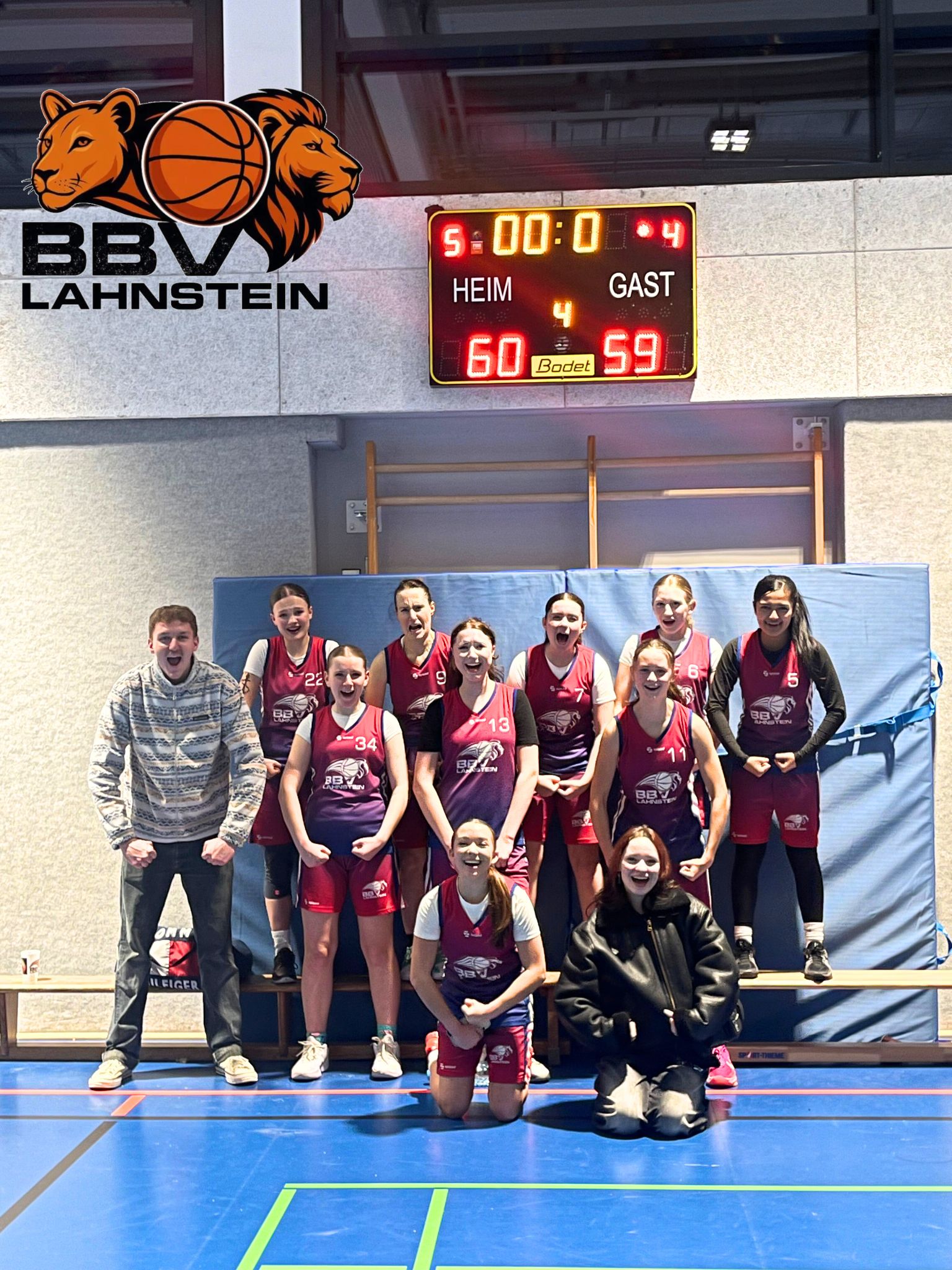 BBV Lahnstein dreht die Partie und gewinnt Thriller mit 60:59 gegen Neustadt/Wied 2