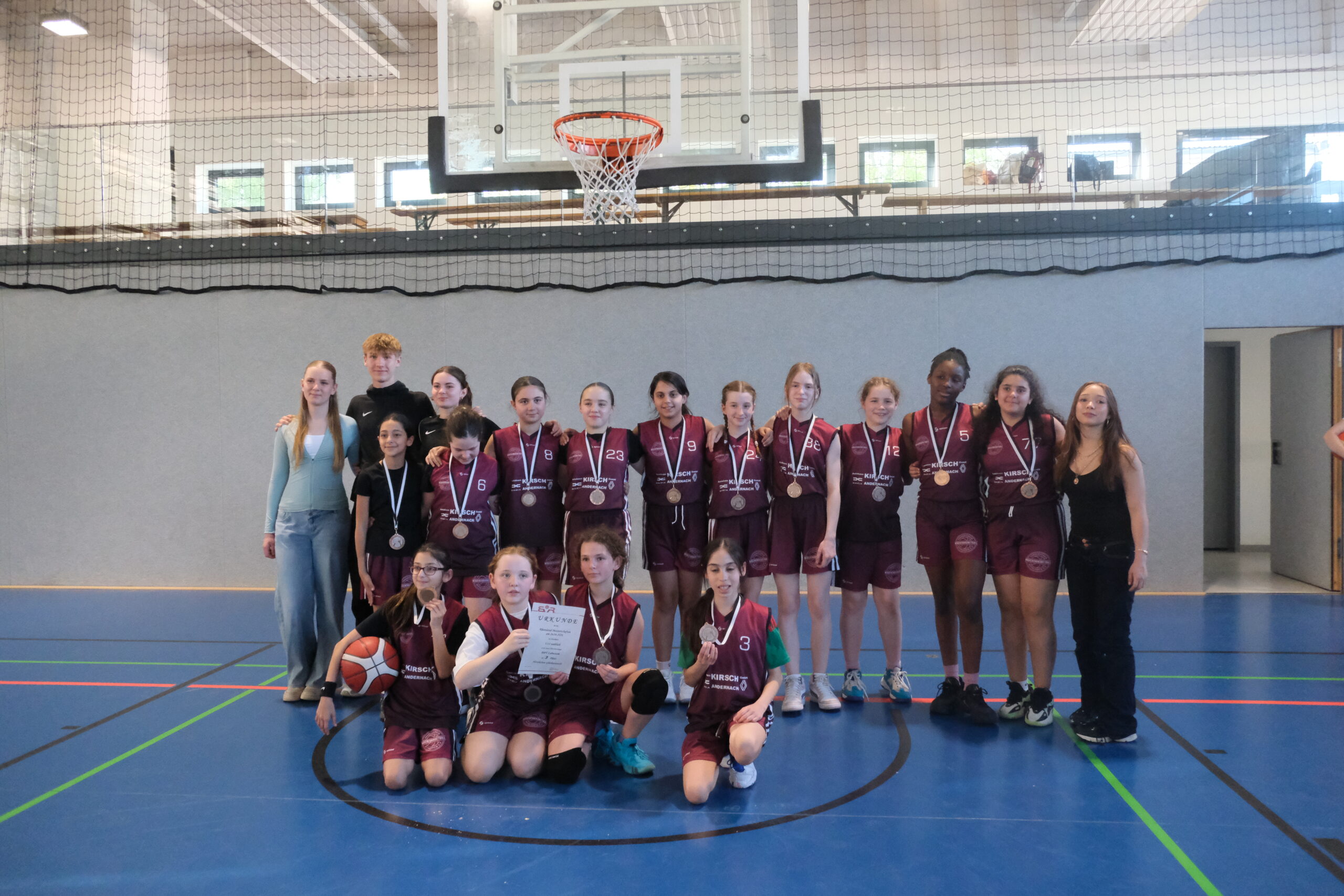 U12w des BBV Lahnstein bei der Rheinland-Meisterschaft