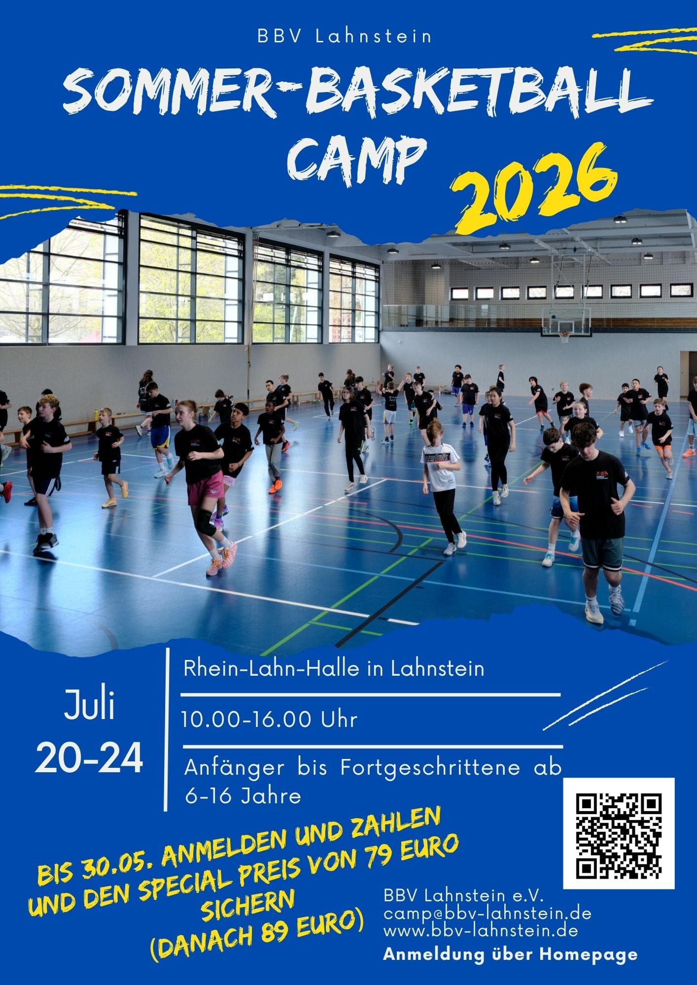 Sommer-Basketballcamp 2026 beim BBV Lahnstein